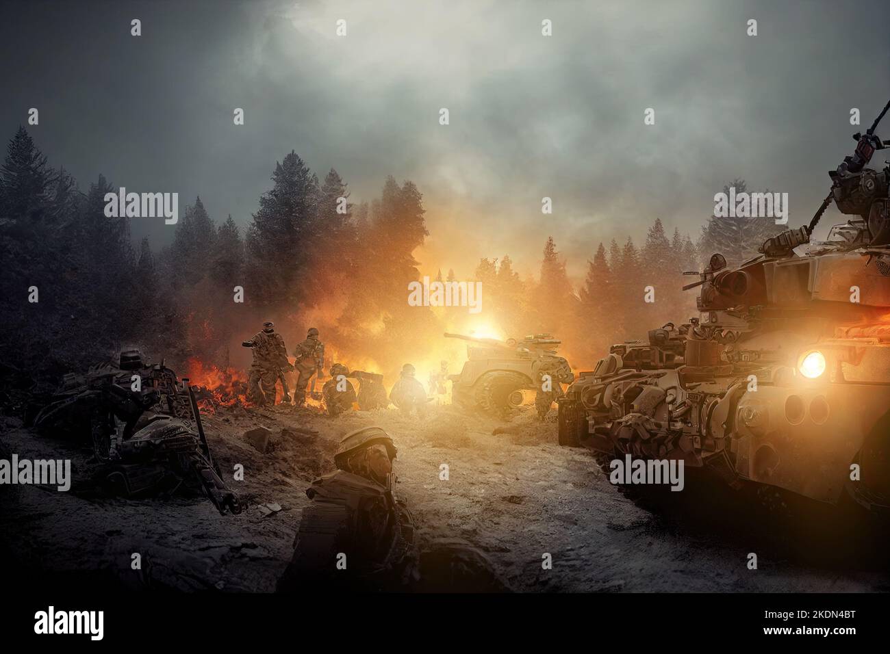Explosion in battle trench hi-res stock photography and images - Alamy
