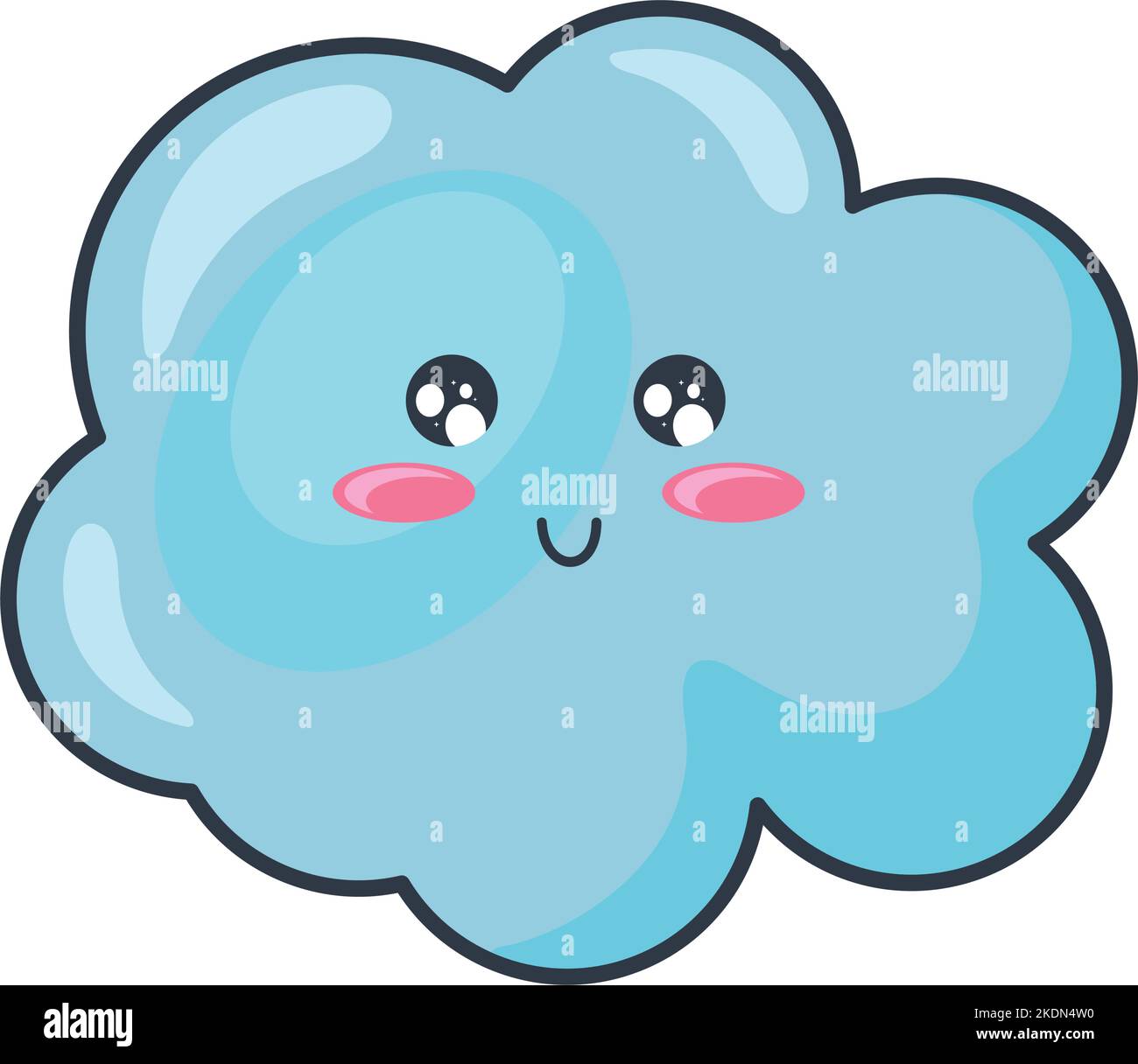 cute cloud kawaii Stock Vector Image & Art - Alamy