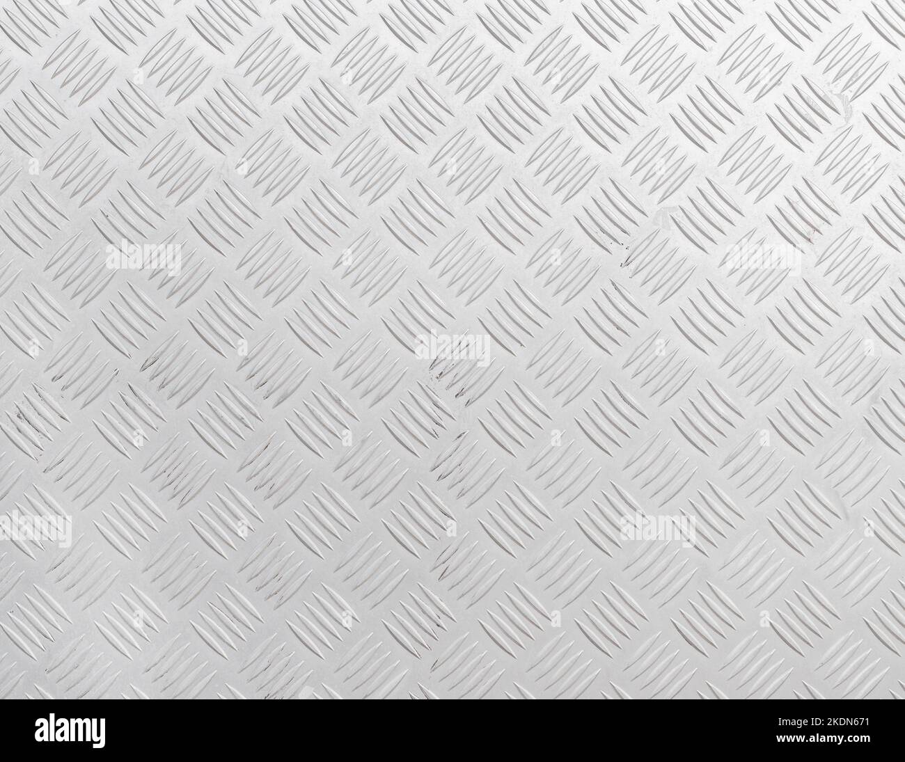 Metallic anti skid surface for industrial flooring, top view Stock