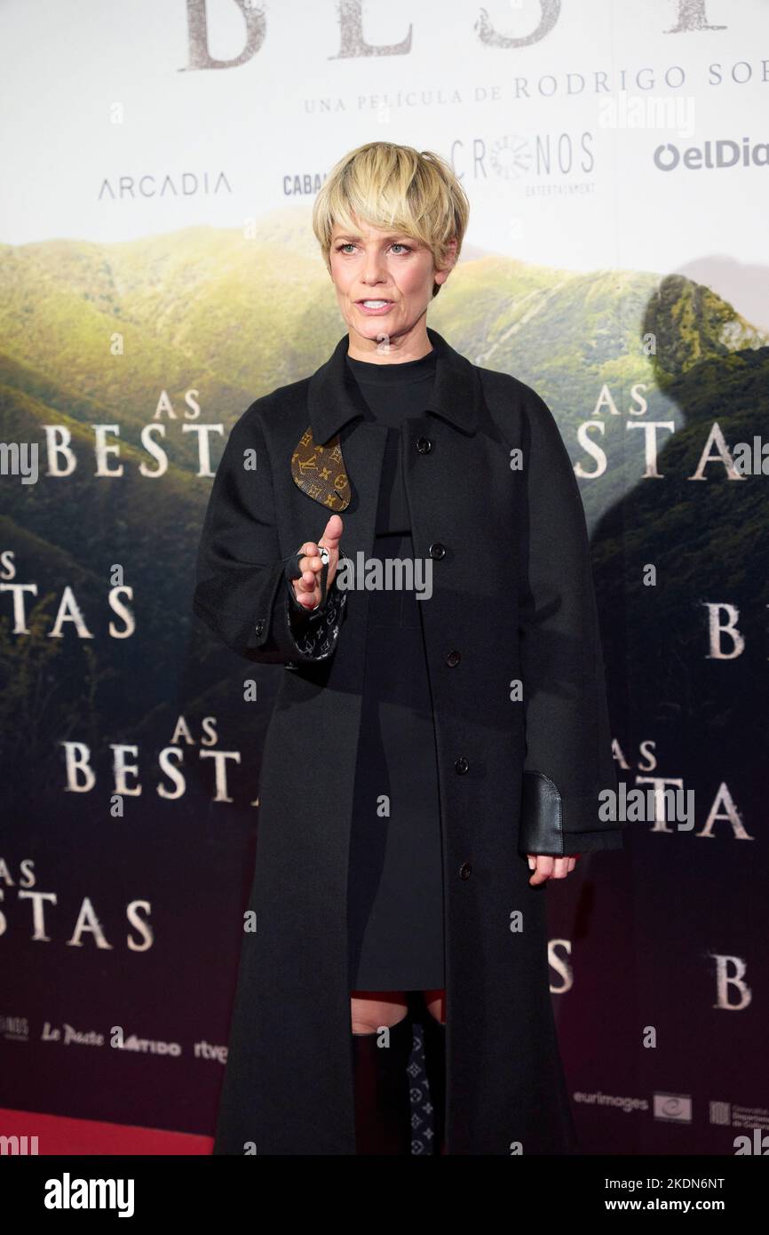 Madrid. Spain. 20221107,  Marina Fois attends 'As Bestas' Premiere at Verdi Cinema on November 7, 2022 in Madrid, Spain Stock Photo