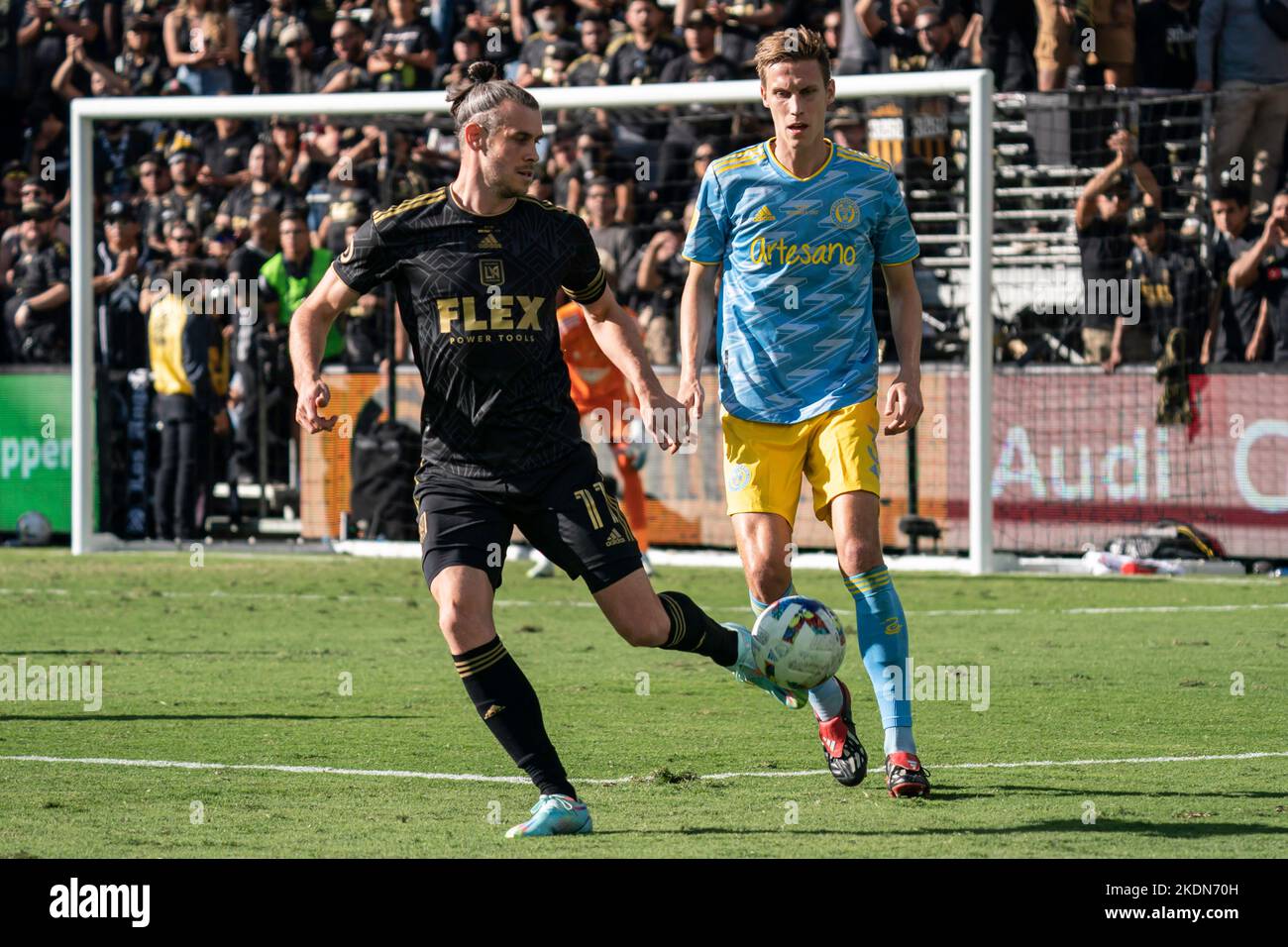 Los Angeles FC forward Gareth Bale (11)  during the MLS Cup match, Saturday against the Philadelphia Union, November 5, 2022, at the Banc of Californi Stock Photo