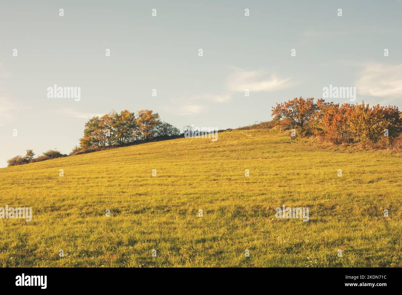 Hilly landscape in background hi res stock photography and images