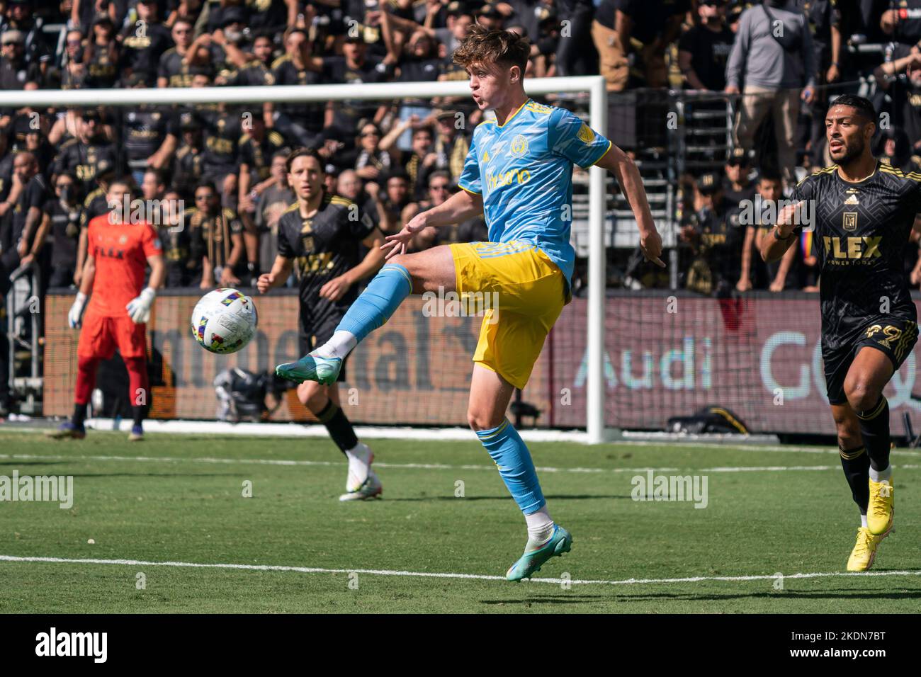 Philadelphia Union midfielder Jack McGlynn (16) during the MLS Cup match against the Los Angeles FC, Saturday, November 5, 2022, at the Banc of Califo Stock Photo