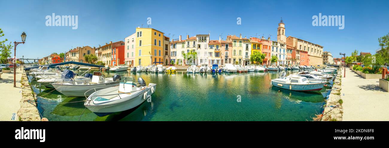Historical city of Martigues, France Stock Photo