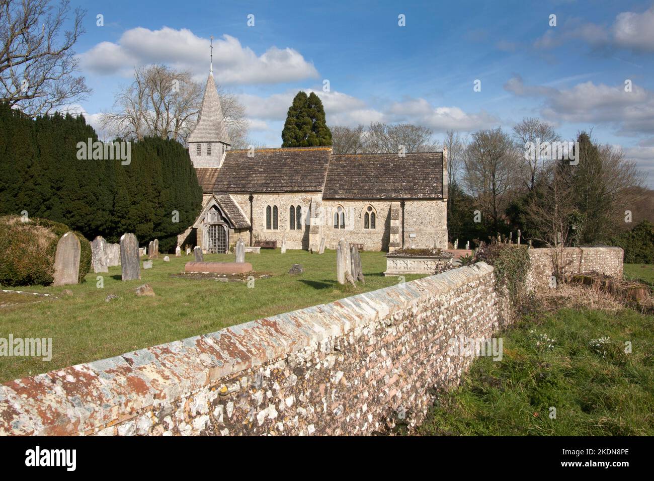 St Peters Church, Woodmancote, near Henfield, West Sussex Stock Photo