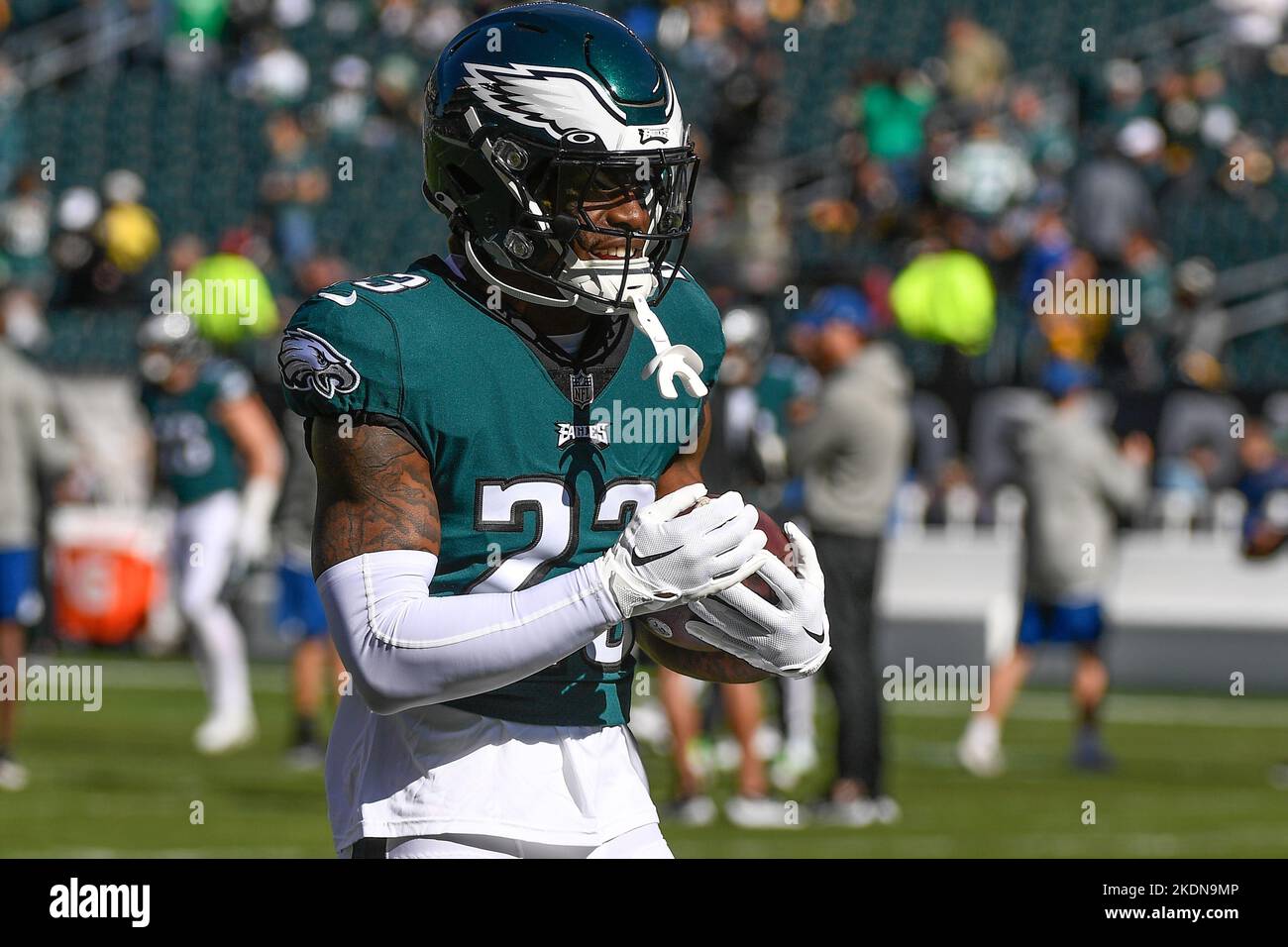 Philadelphia Eagles safety C.J. Gardner-Johnson (23) in the first half of  an NFL football game against the Detroit Lions in Detroit, Sunday, Sept.  11, 2022. (AP Photo/Duane Burleson Stock Photo - Alamy