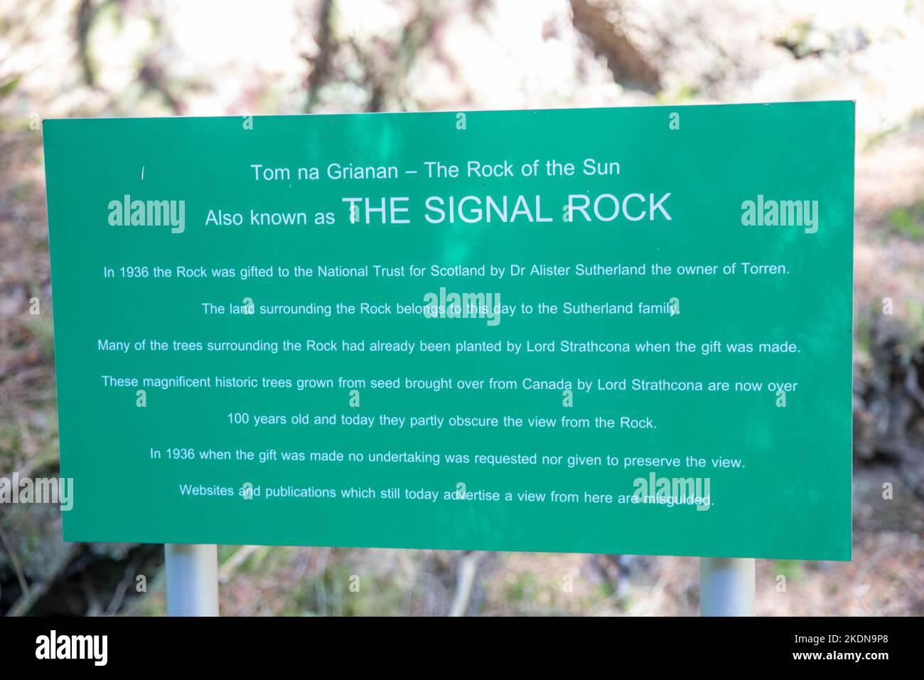 Signal Rock Glencoe, linked to the Glencoe massacre and its