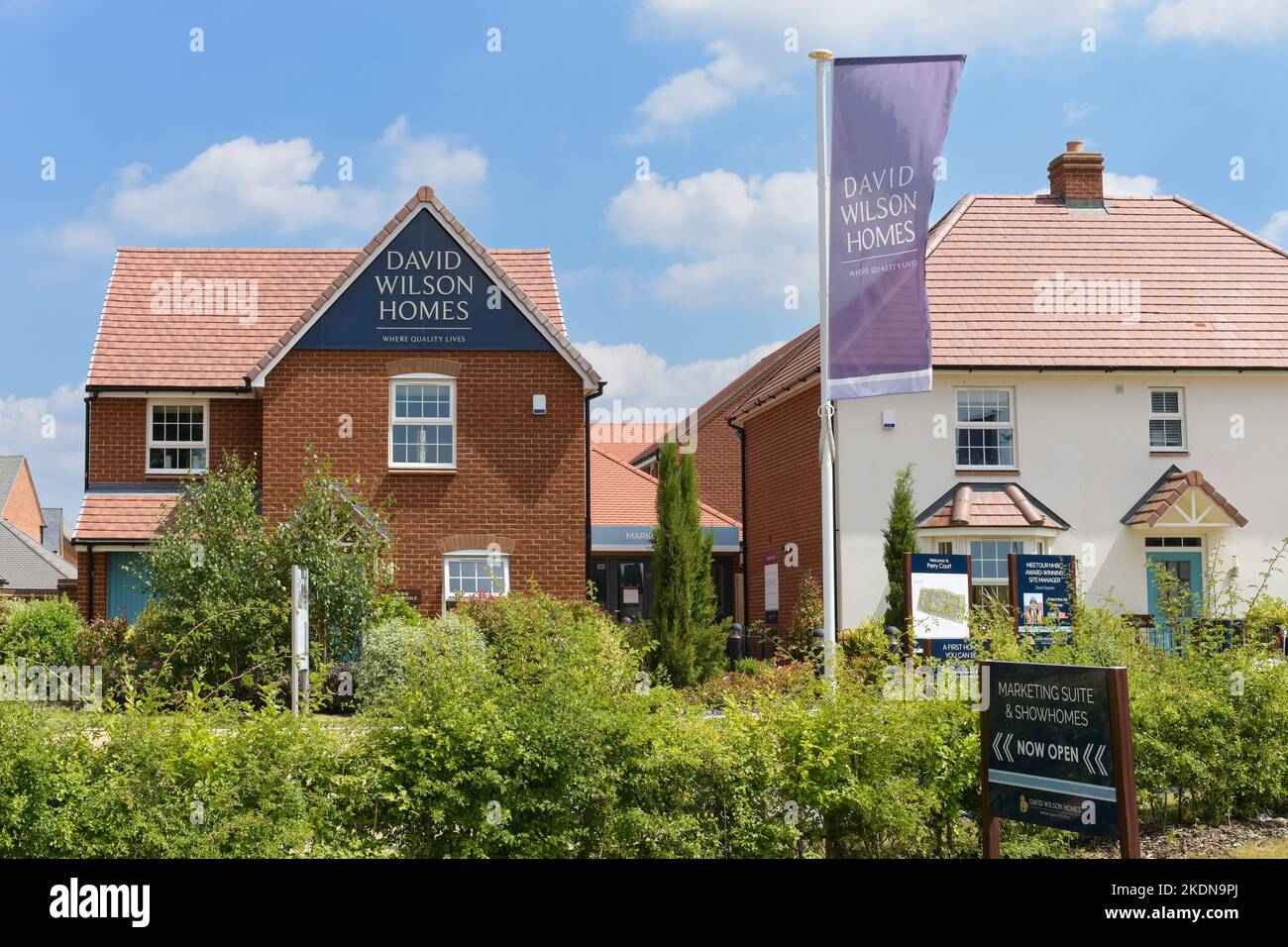 David Wilson Homes new development show home at Penny Court, Faversham, Kent, England, UK Stock Photo