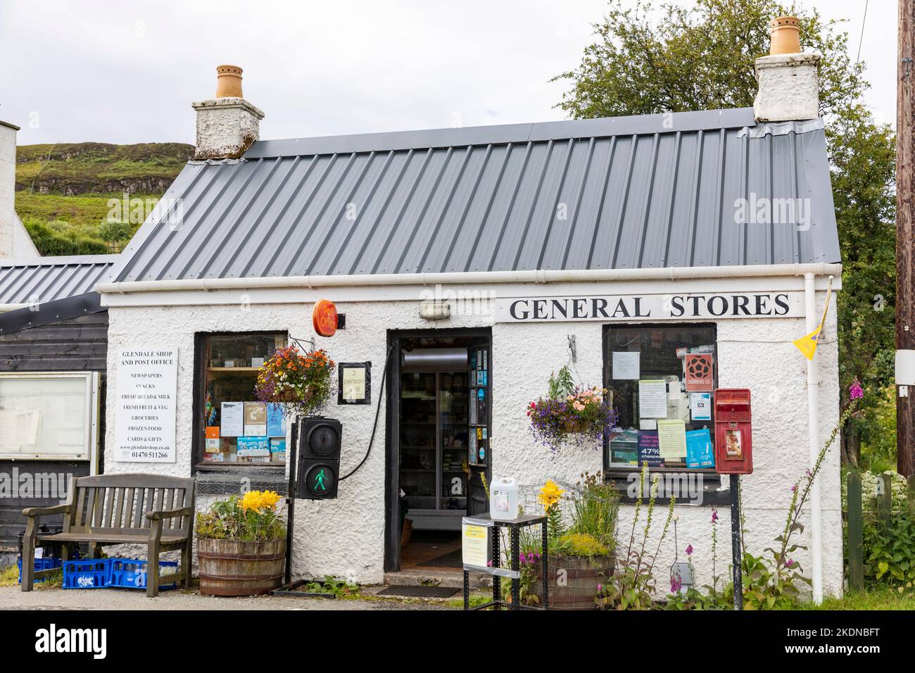 Glendale post office and general store in this community owned estate on the Isle of Skye