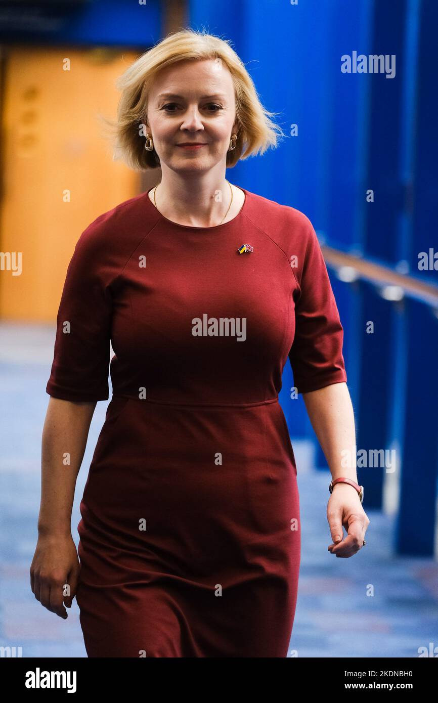 Prime Minister Liz Truss Is Seen On Their Way To Attend The Tribute To prime-minister-liz-truss-is-seen-on-their-way-to-attend-the-tribute-to