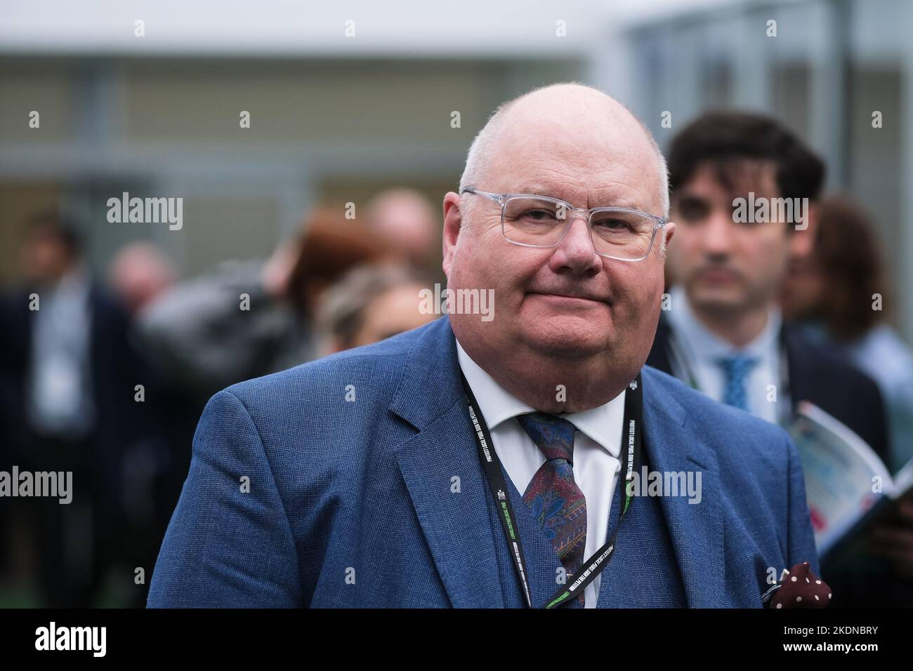 Lord Eric Pickles photographed during the Conservative Party Autumn Conference held at The International Convention Centre , Birmingham on Tuesday 4 October 2022 . Picture by Julie Edwards. Stock Photo