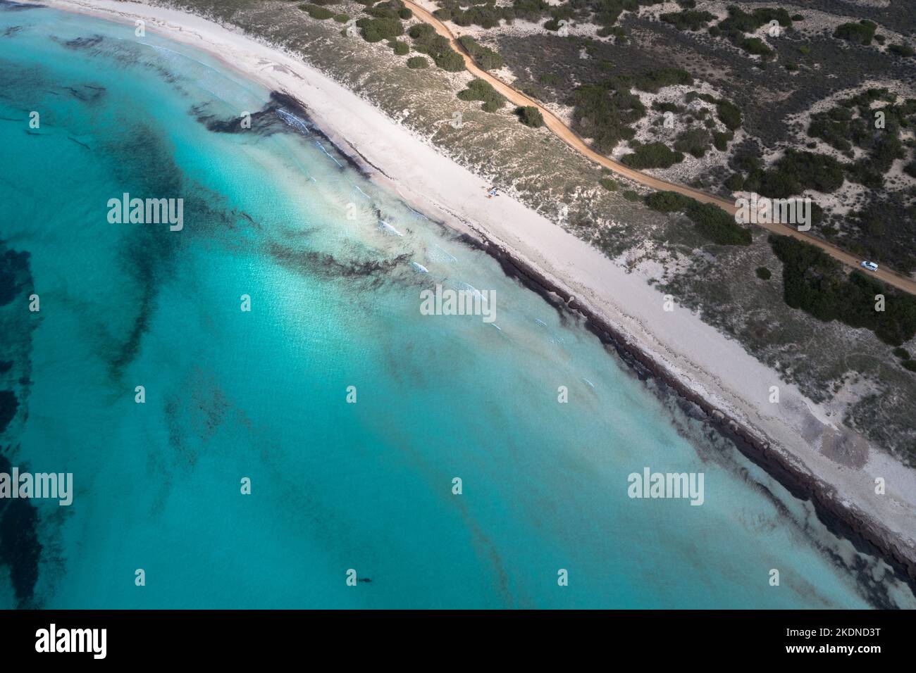 Best beach in Europe with turquoise waters with sand and rocks seen ...