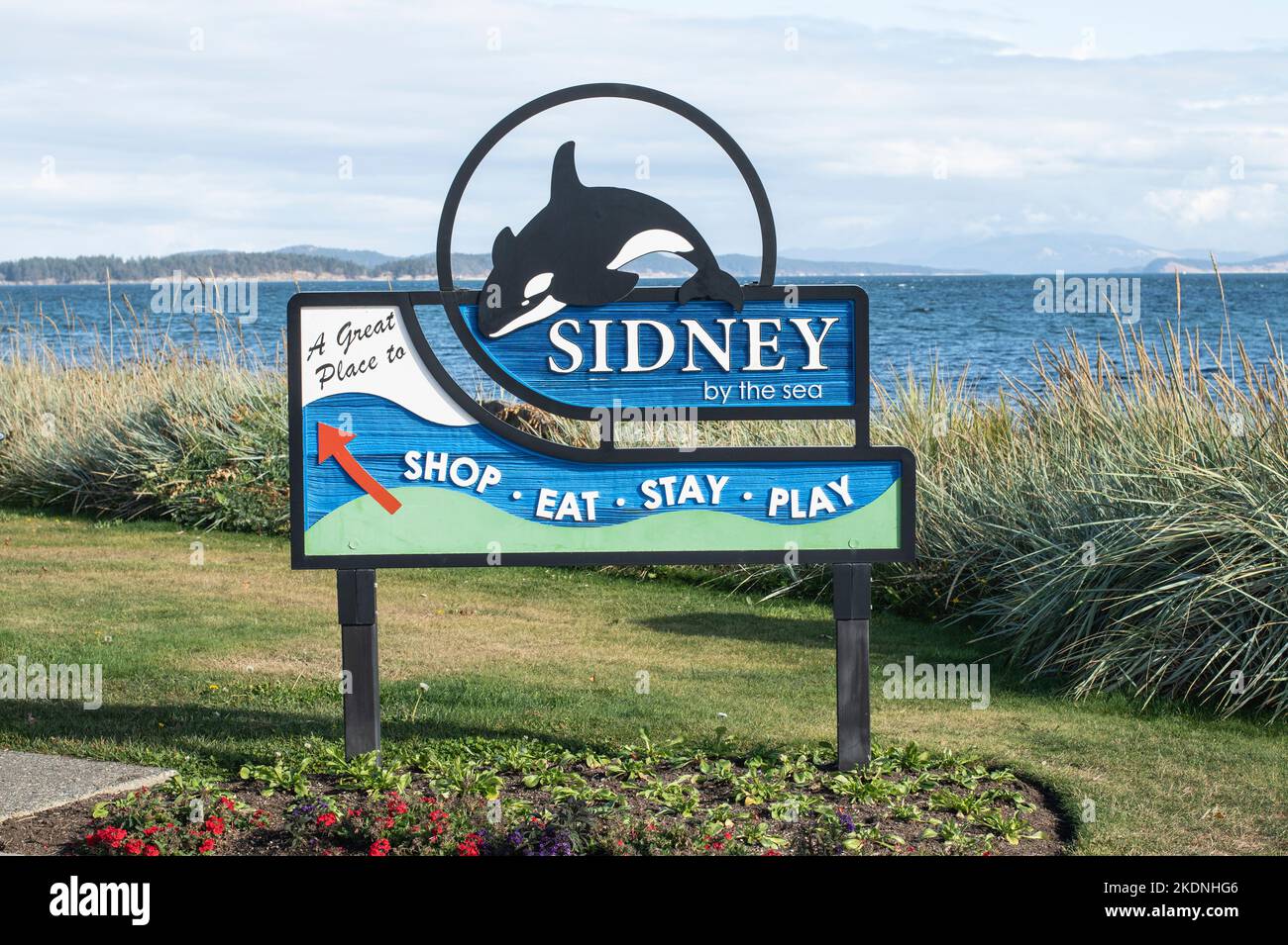 Welcome to Sidney sign Stock Photo