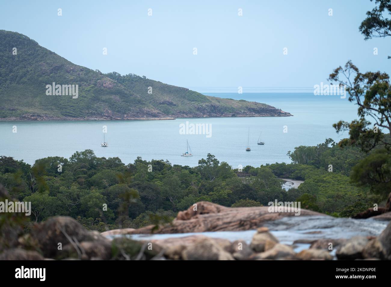 waterfall at Hinchinbrook Island in queensland australia in spring