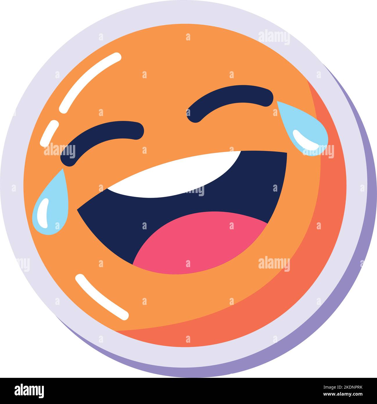 laughing emoji character Stock Vector Image & Art Alamy