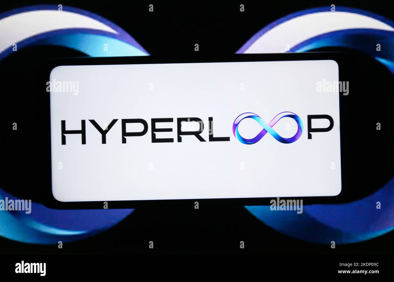 Project Hyperloop One Logo In this photo illustration, Hyperloop logo is seen displayed on a ...