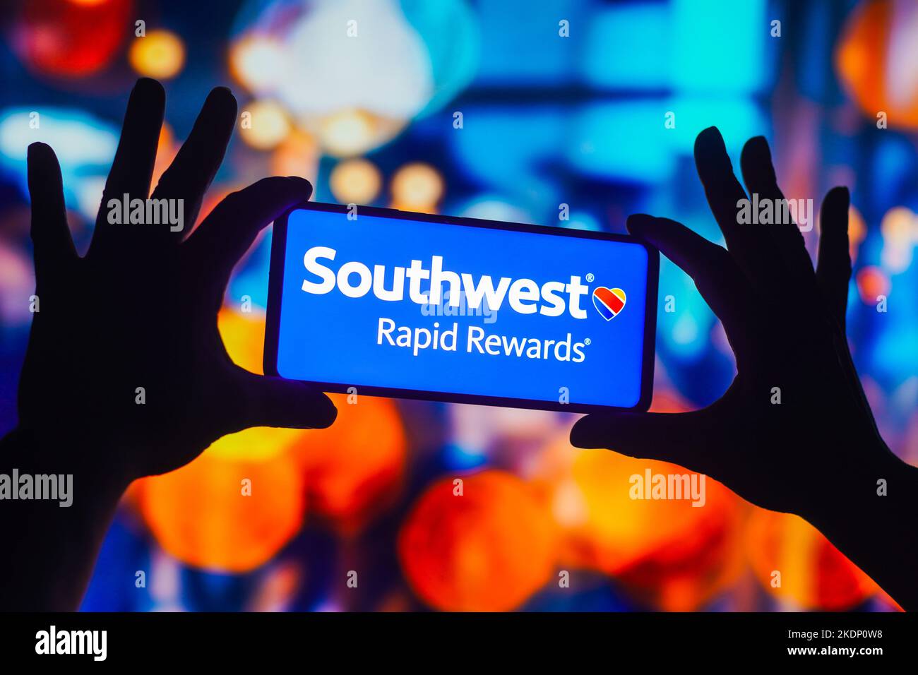 Brazil. 07th Nov, 2022. In this photo illustration, the Southwest Airlines Rapid Rewards logo is displayed on a smartphone screen. Credit: SOPA Images Limited/Alamy Live News Stock Photo