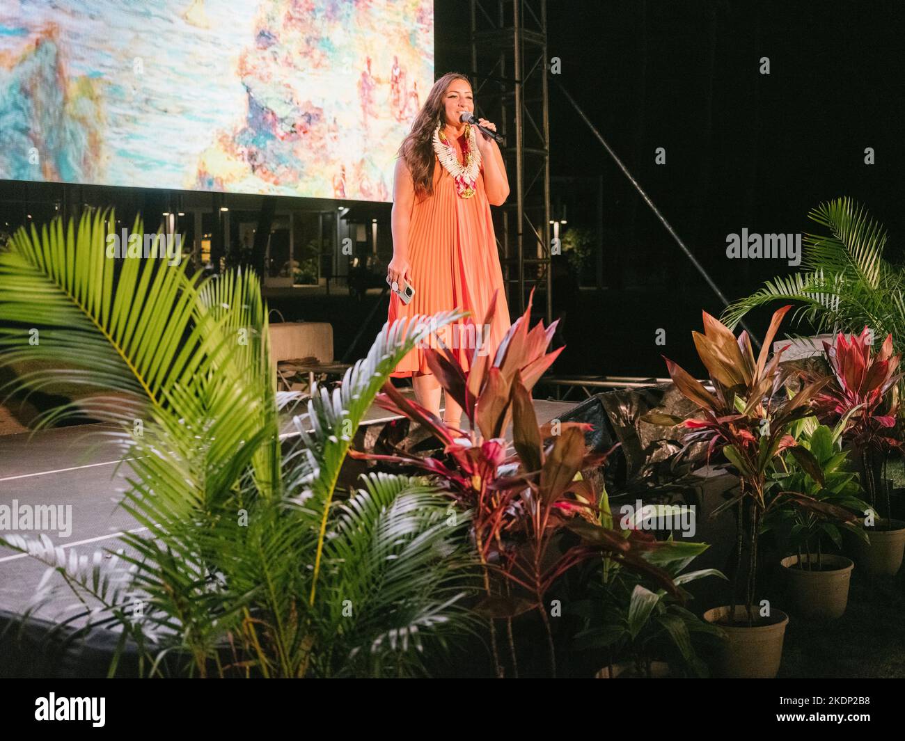 HONOLULU, HAWAII. Nov 4, 2022:  The 42nd Annual Hawaii International Film Festival presented by Halekulani at Bishop Museum (Photo by Lila Lee) Stock Photo