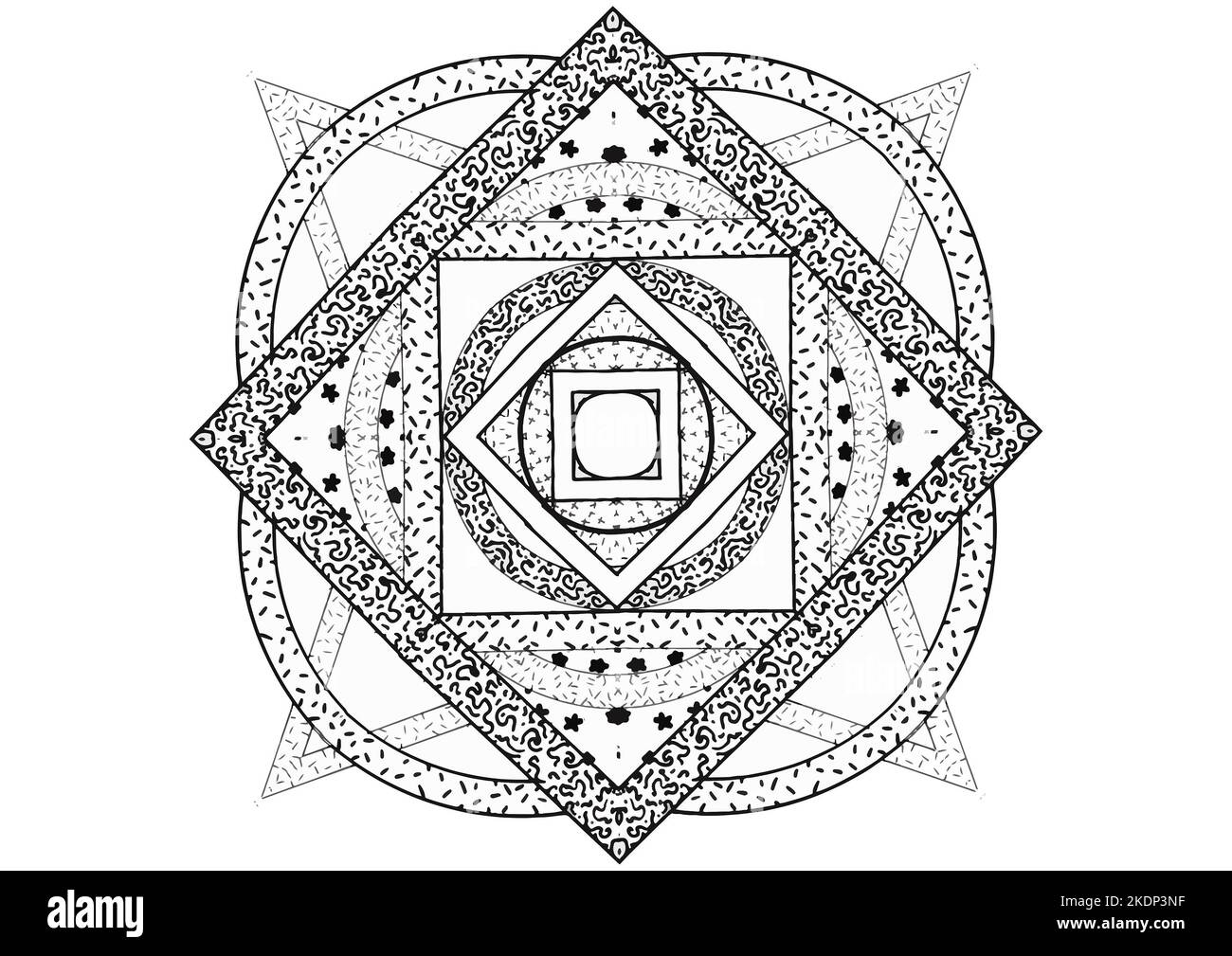 Mantra Mandala, The Meditation art for Adults to coloring Drawing with  Hands By Art By Uncle 007 Find out with Patterns of the Universe Stock  Photo - Alamy