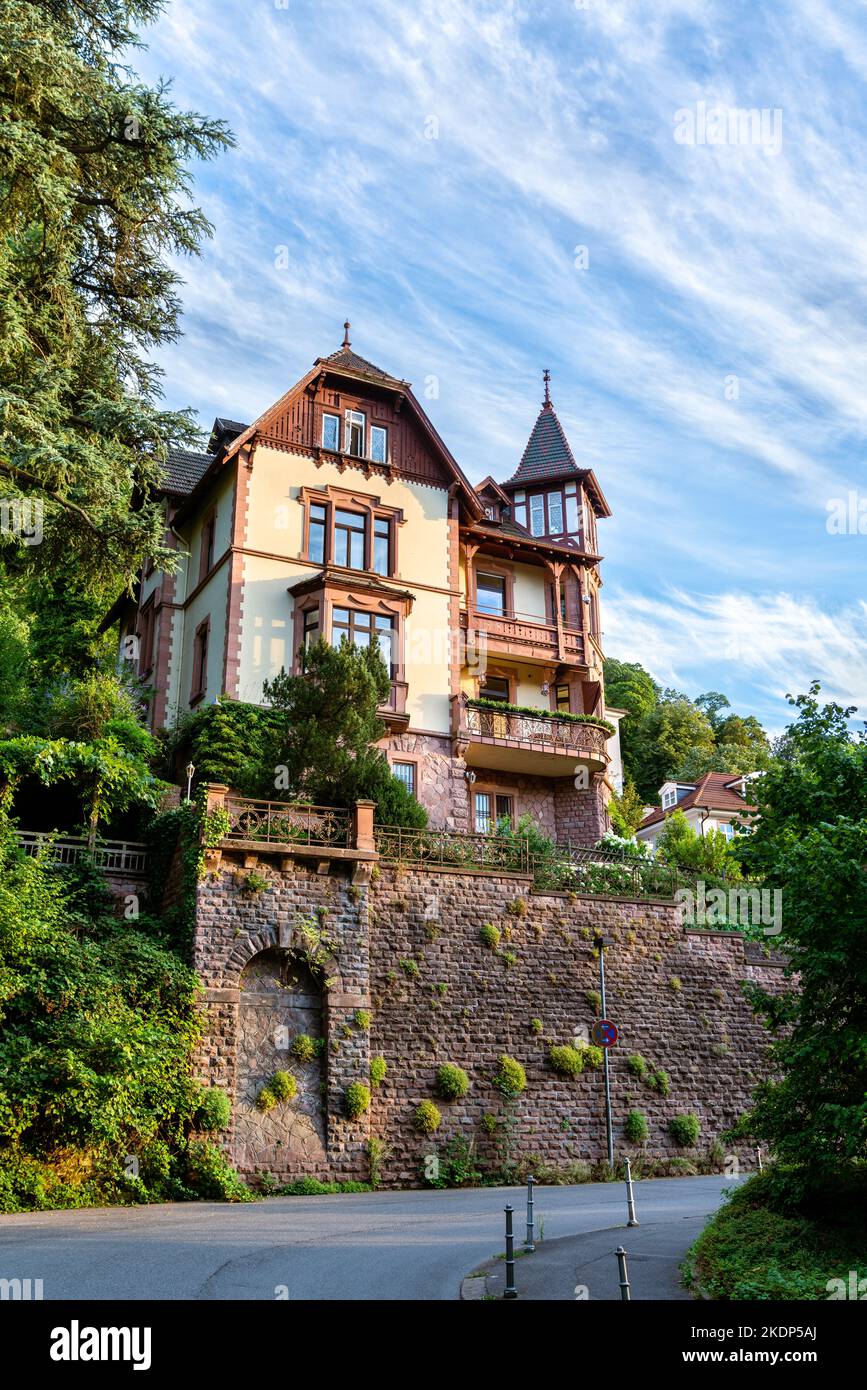 View of a traditional house in Heidelberg - Baden-Wuerttemberg, Germany Stock Photo