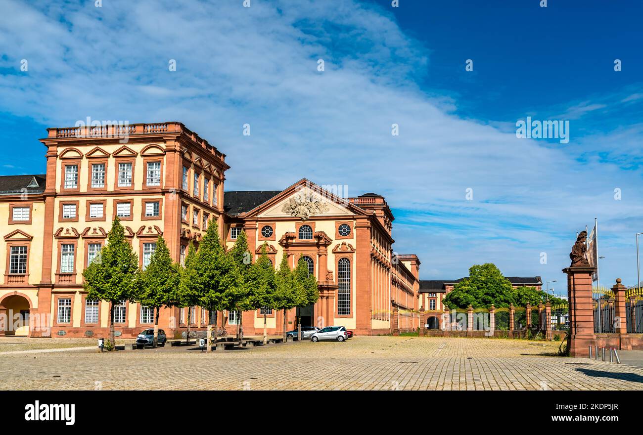 Palace Church in Mannheim - Baden-Wuerttemberg State of Germany Stock Photo