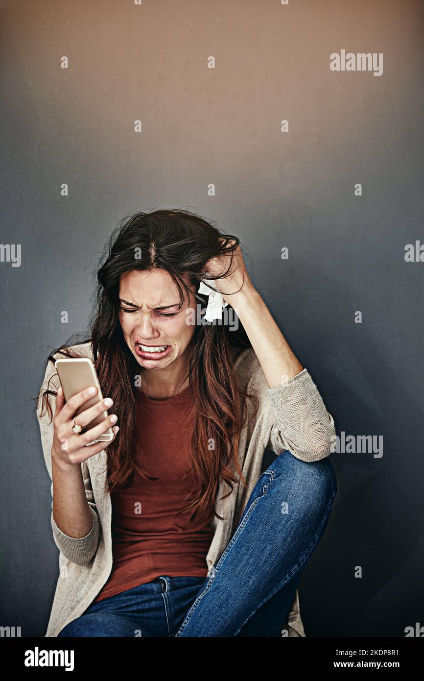 Something Needs To Be Done A Beaten And Bruised Young Woman Crying
