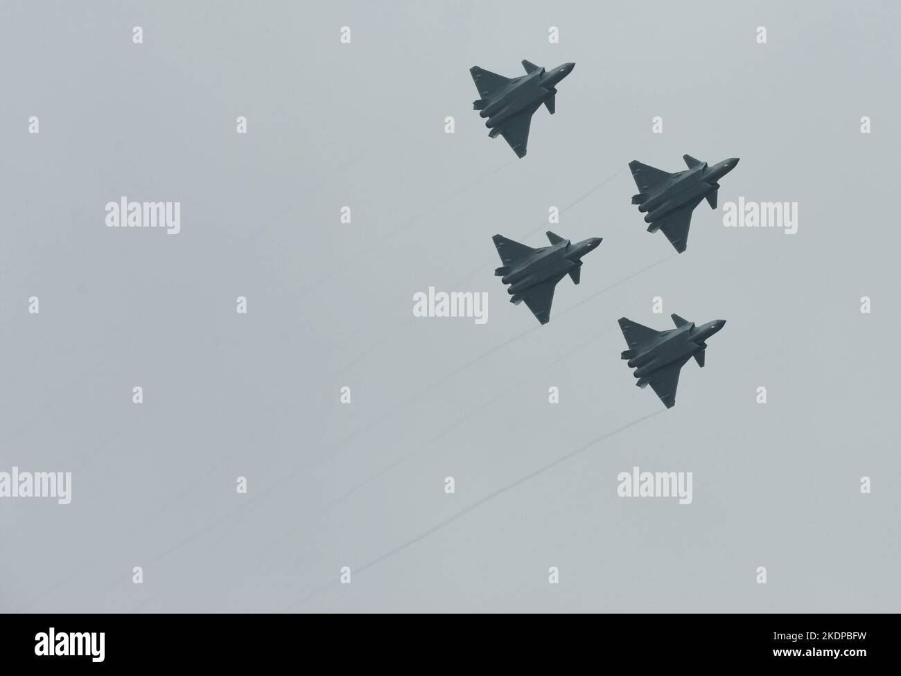 Zhuhai China November 8 2022 Four J 20 Fighter Jets Are Seen In Zhuhai China November 8 2022 Four J 20 Fighter Jets Are Seen In