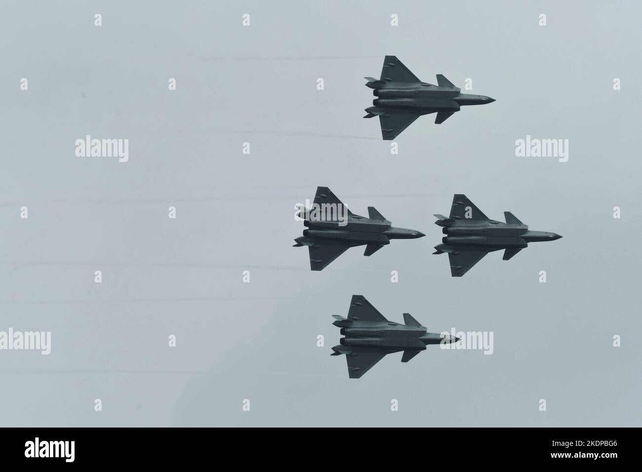 Zhuhai China November 8 2022 Four J 20 Fighter Jets Are Seen In Zhuhai China November 8 2022 Four J 20 Fighter Jets Are Seen In