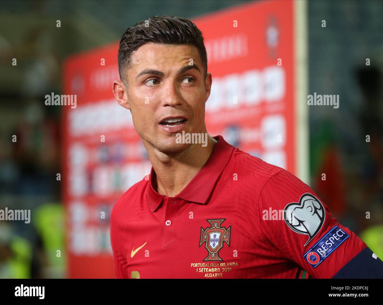 File photo dated 01-09-2021 of Portugal's Cristiano Ronaldo. Star player for Portugal. Santos has been in charge since 2014 and led Portugal to Euro 2016 glory. Credit in the bank from that success has almost been exhausted due to poor performances in recent tournaments. His squad is brimming with mercurial talent, such as Bernardo Silva and Bruno Fernandes, while 37-year-old Ronaldo remains the most reliable source of goals. Issue date: Tuesday November 8, 2022. Stock Photo