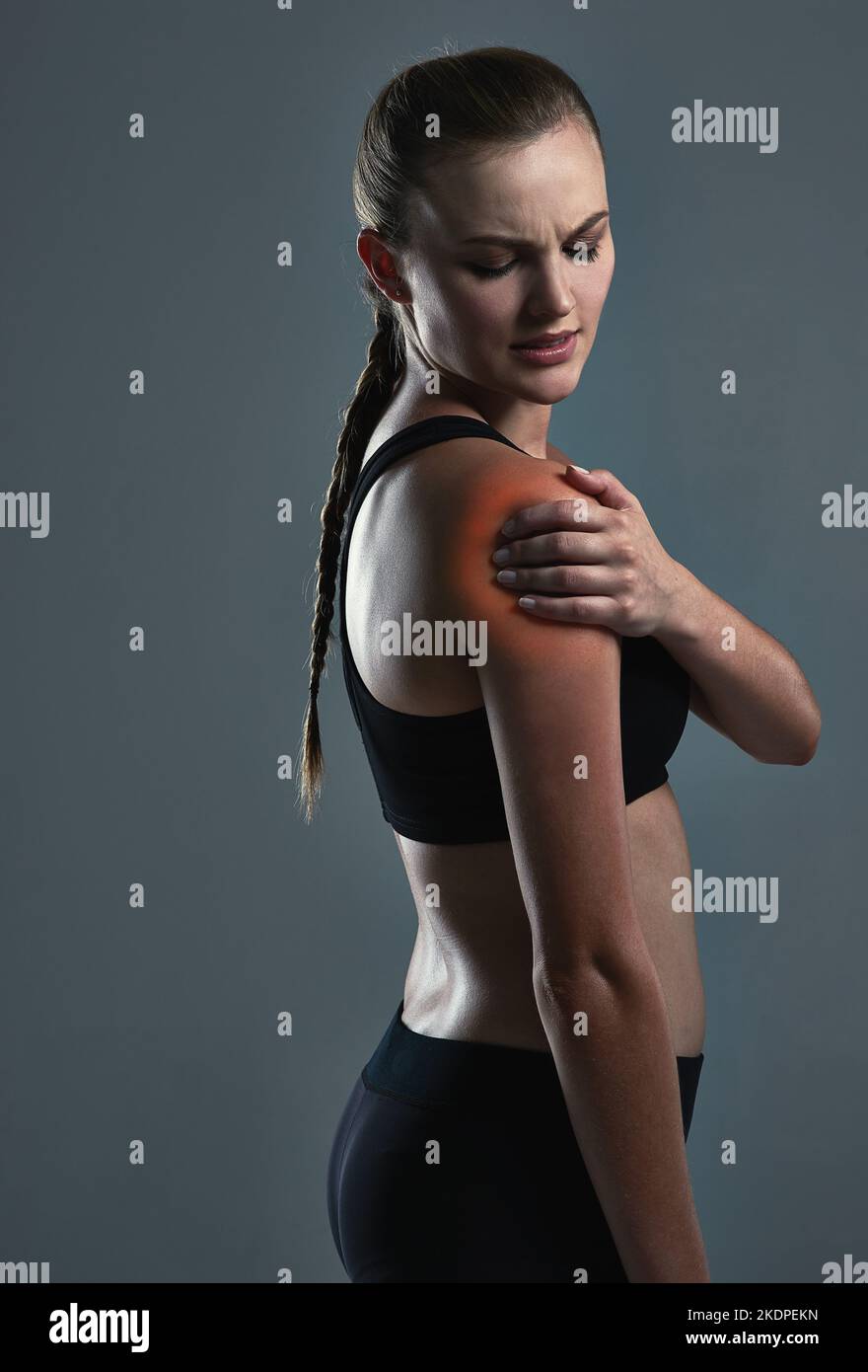 Give your muscles the much needed break from exercise. a sporty young