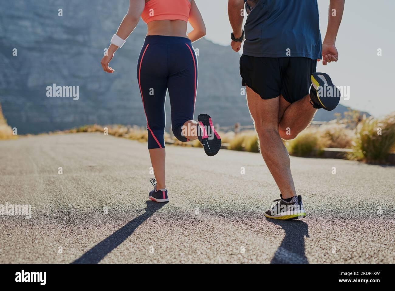 Two people running away hi-res stock photography and images - Alamy