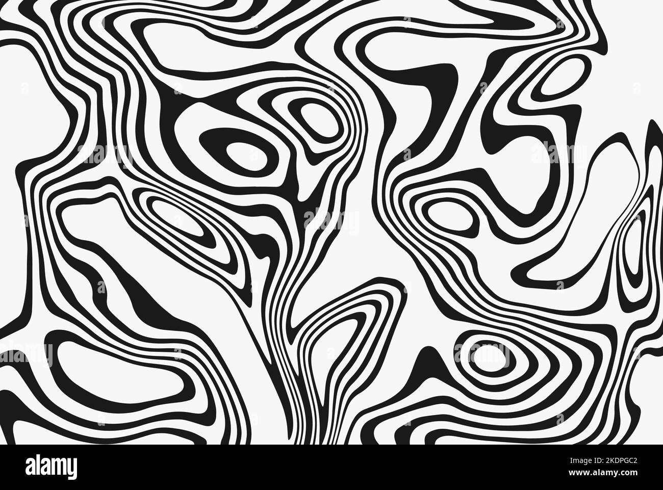 Abstract wavy pattern in vibrant Black and White Stock Photos & Images ...