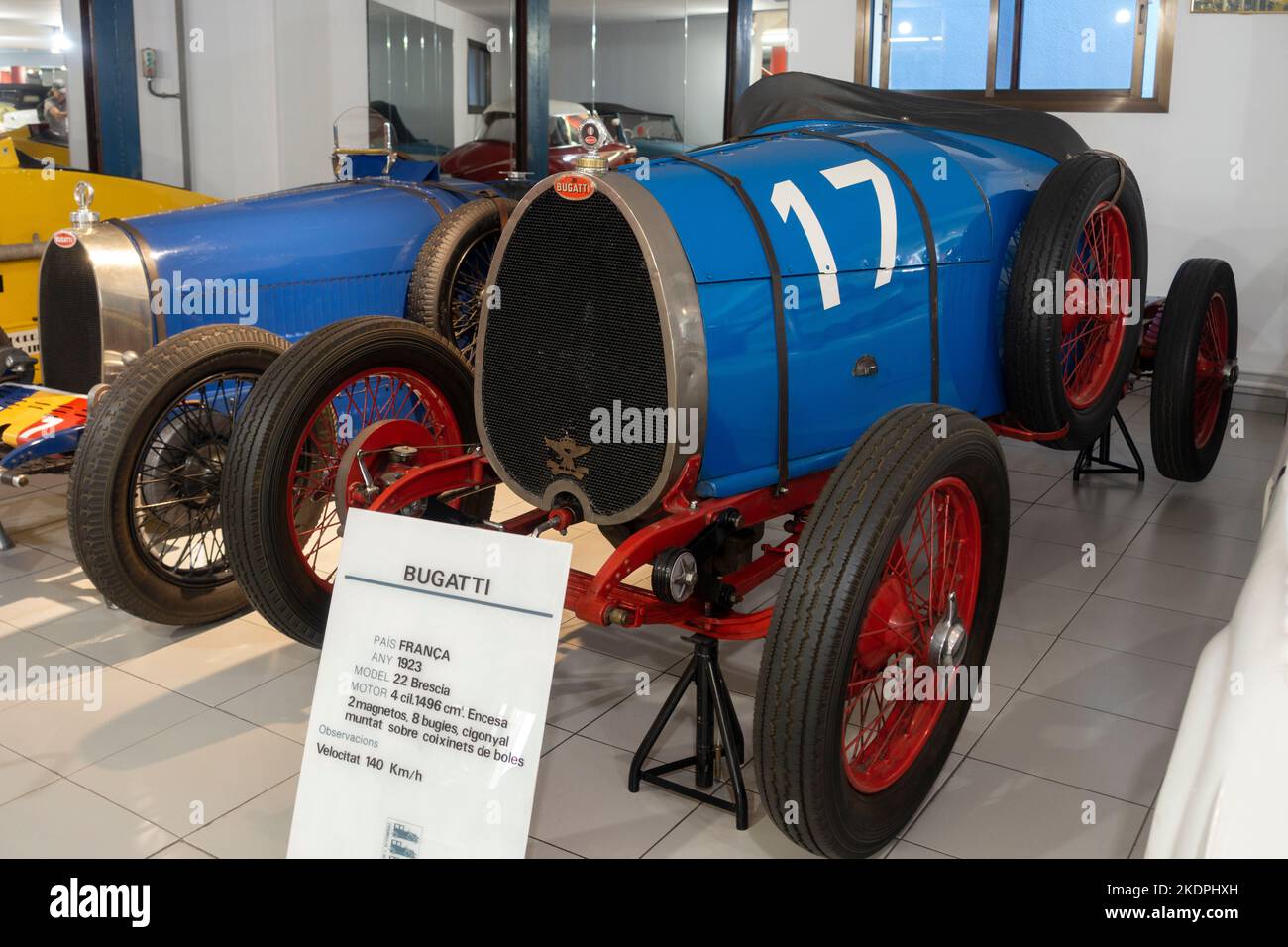 Bugatti.model: 22 Brescia.year: 1923.France.Automobile Museum.Encamp.Andorra Stock Photo