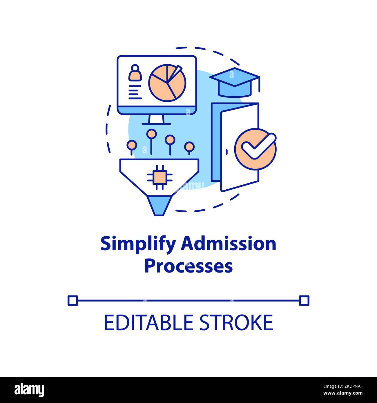 Simplify the process Stock Vector Images - Alamy