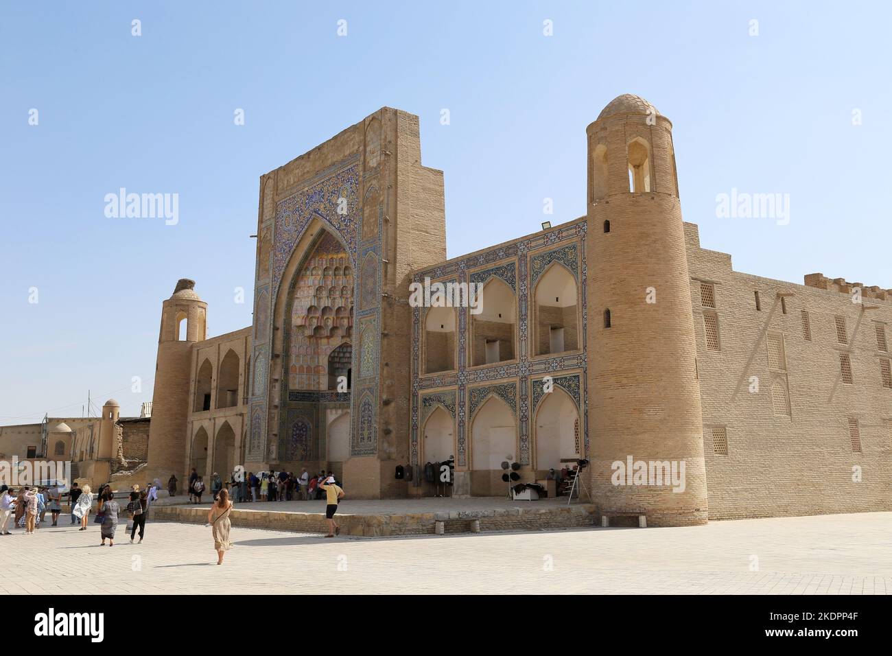 Abdulaziz Khan Madrasa, Historic Centre, Bukhara, Bukhara Province, Uzbekistan, Central Asia Stock Photo