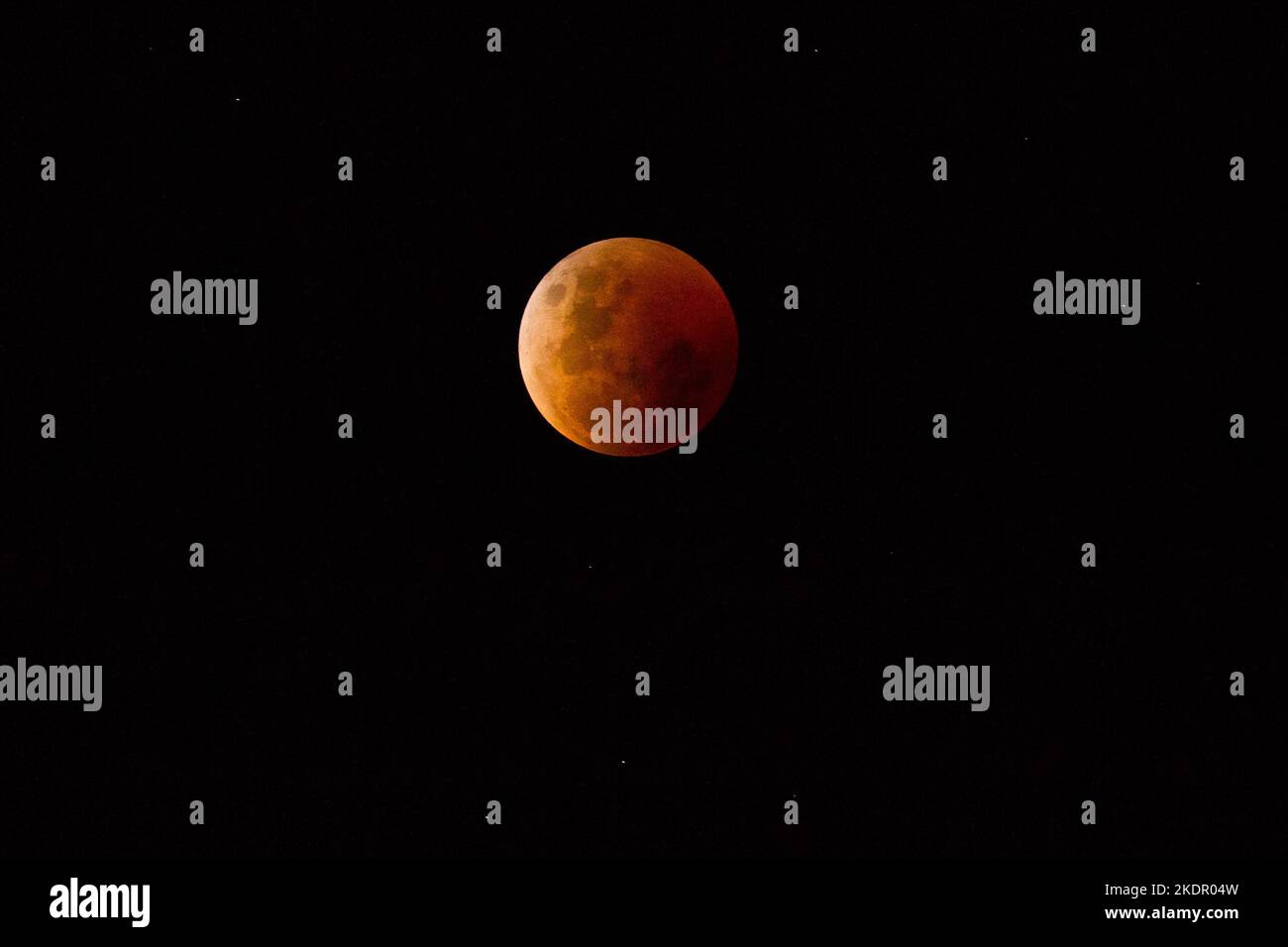 Sydney, Australia. 8th Nov 2022. A blood moon lunar eclipse in the skies.  Credit: Robert Wallace/Wallace Media Network/Alamy Live News Stock Photo -  Alamy