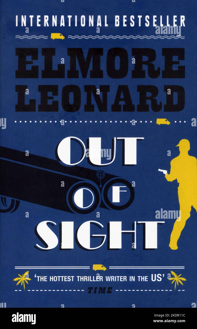 Book cover 'Out of Sight' by Elmore Leonard. Stock Photo