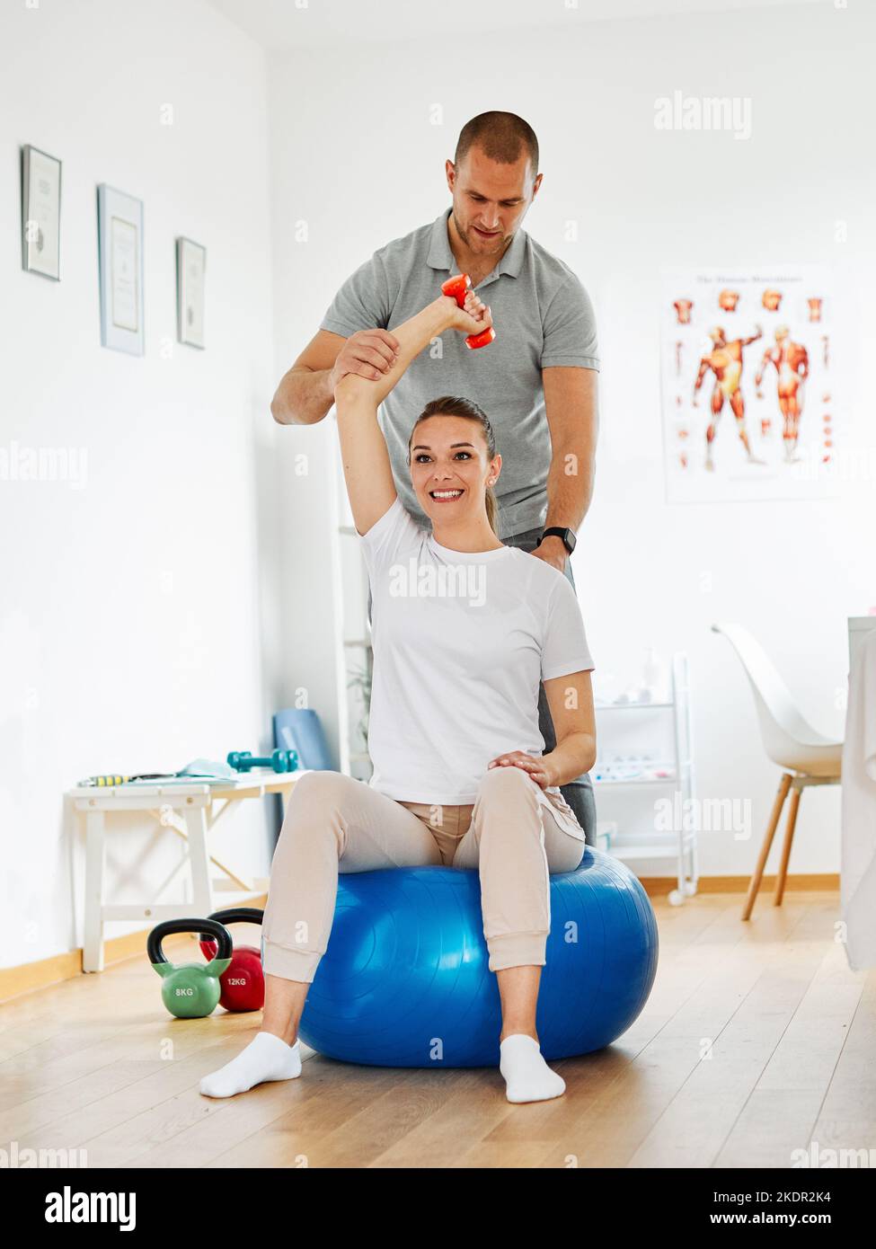 nurse doctor woman female care exercise physical therapy exercising help assistence