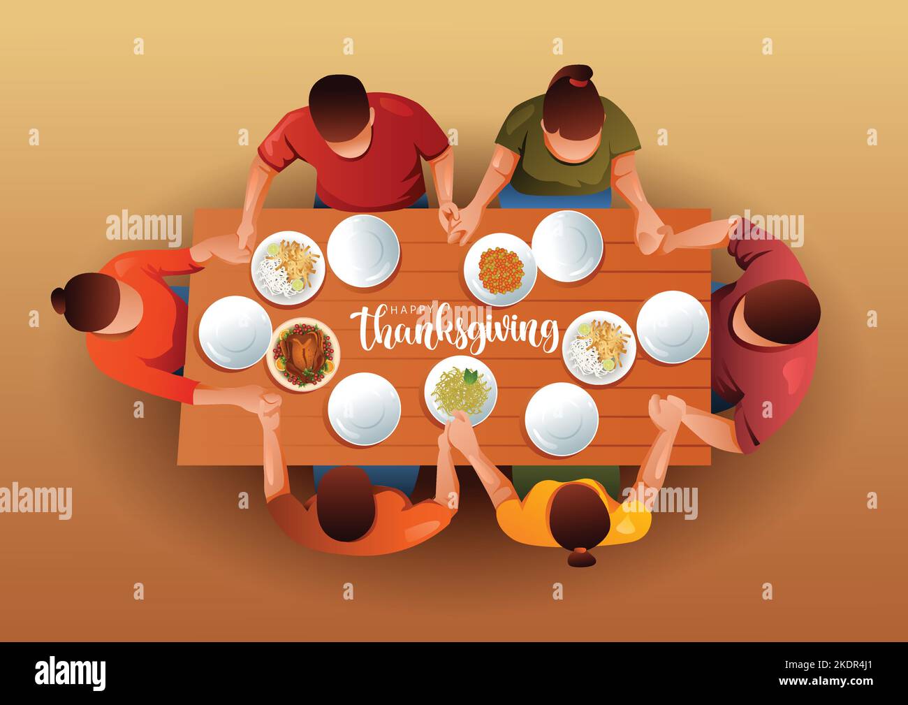 Vector illustration people having dinner hi-res stock photography and ...