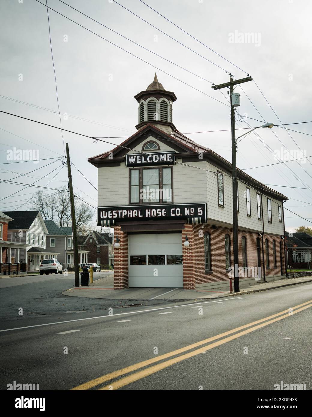 Martinsburg Fire Station 5 vintage sign, Martinsburg, West Virginia