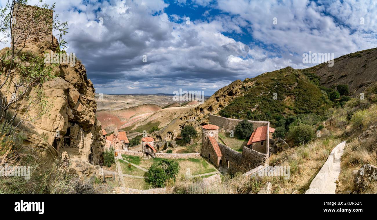 David Gareja monastery complex in Kakheti region of Eastern Georgia Stock Photo