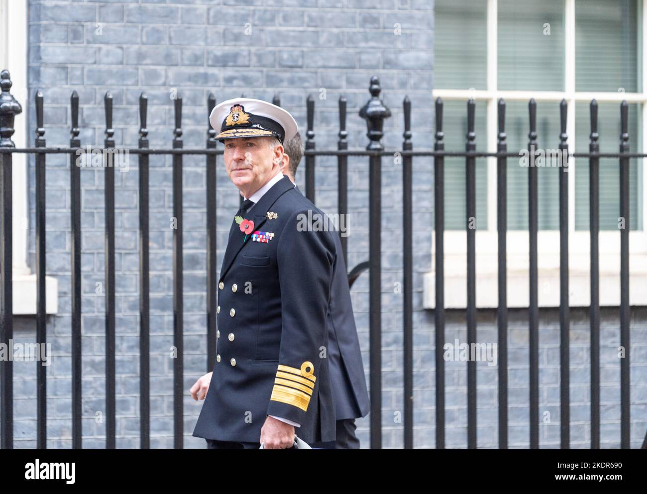 London, UK. 08th Nov, 2022. Admiral Sir Tony Radakin, professional head of the United Kingdom's Armed Forces and principal military adviser to the Prime Minister and Secretary of State for Defence 10 Downing Street London. Credit: Ian Davidson/Alamy Live News Stock Photo