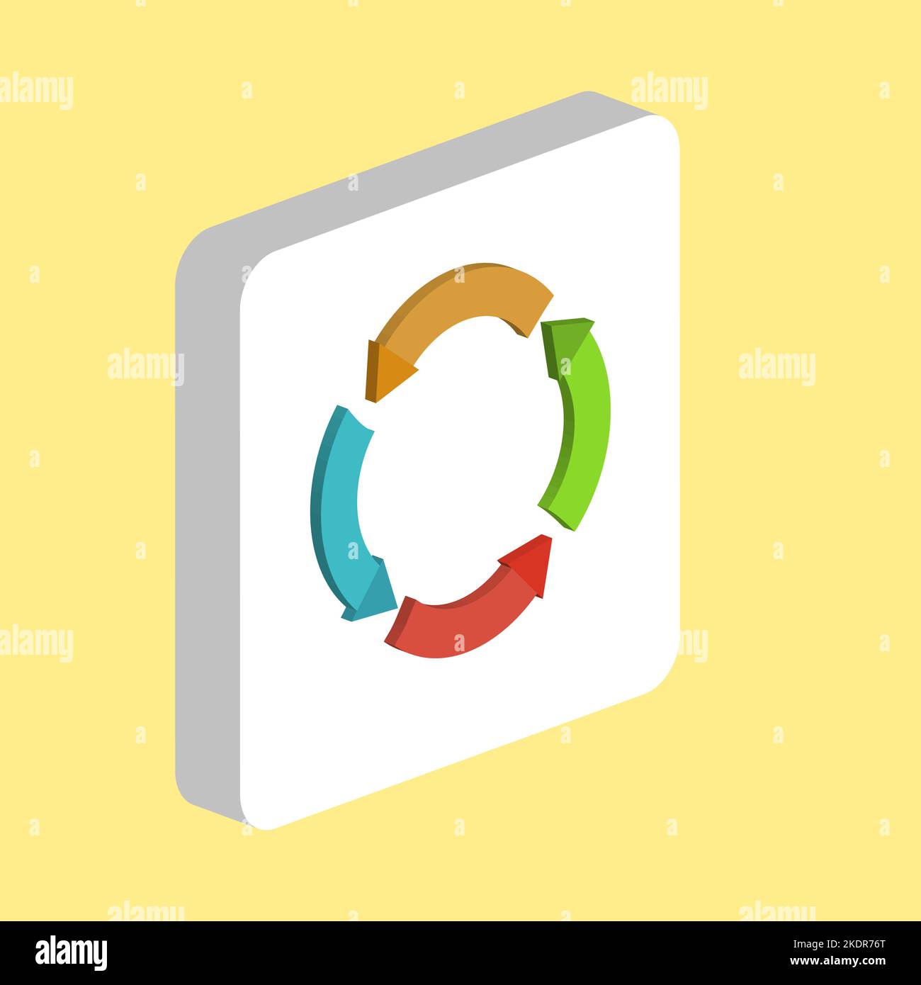 3d circular diagram arrows hi-res stock photography and images - Alamy