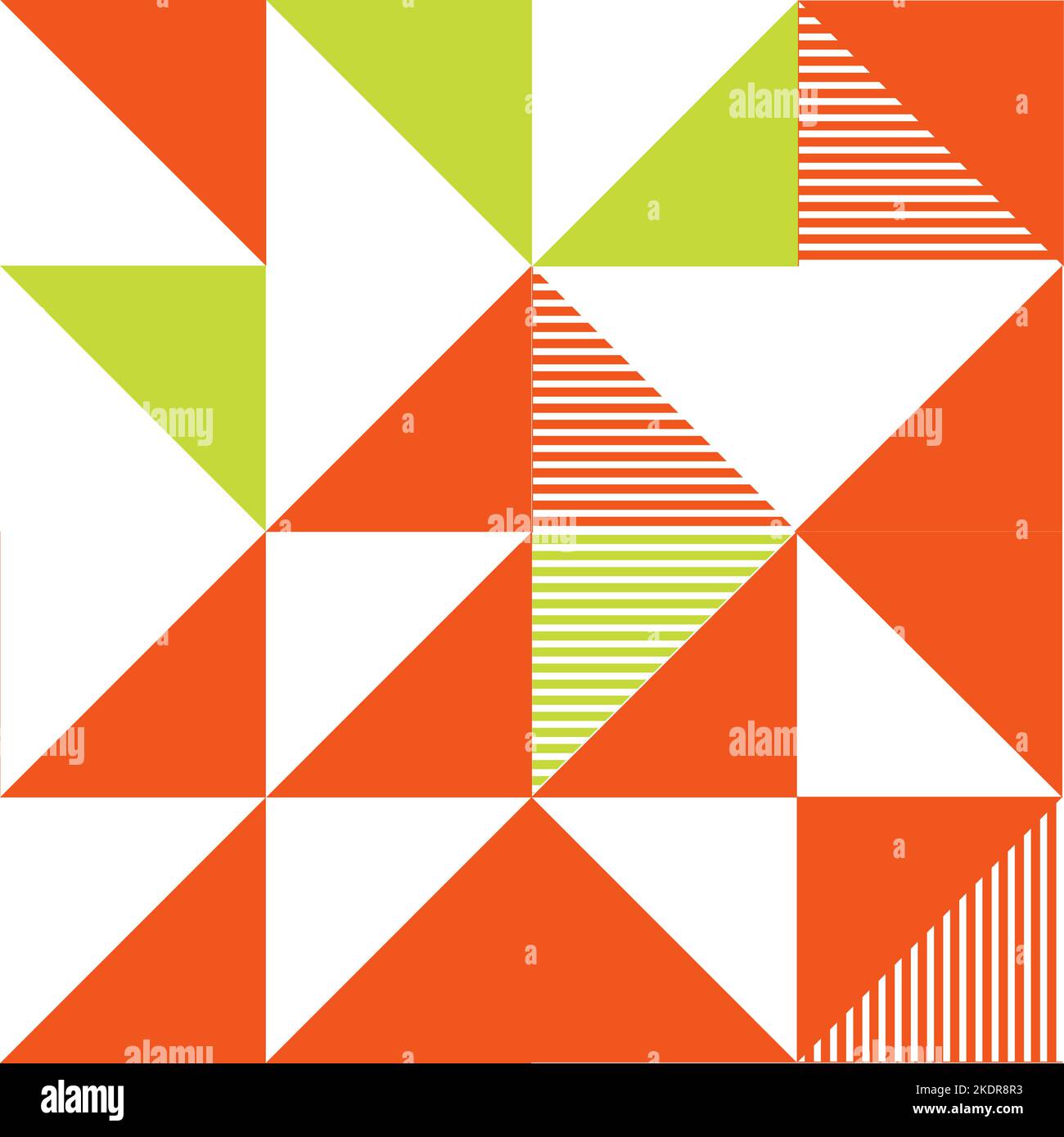 A stylish flat geometric shapes seamless pattern Stock Vector