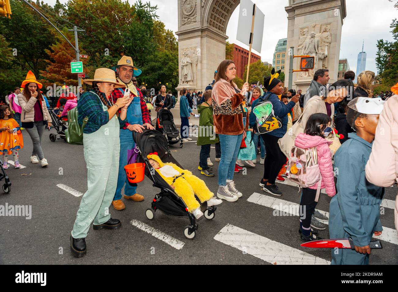 Mommies, Daddies and Nannies assemble in Washington Square Park in