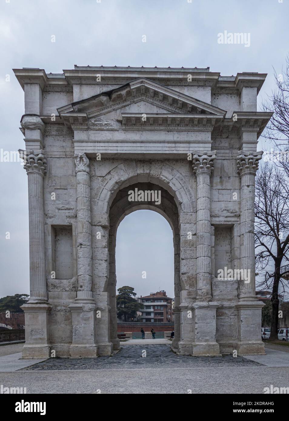 The arch of gavi in verona stock photo alamy