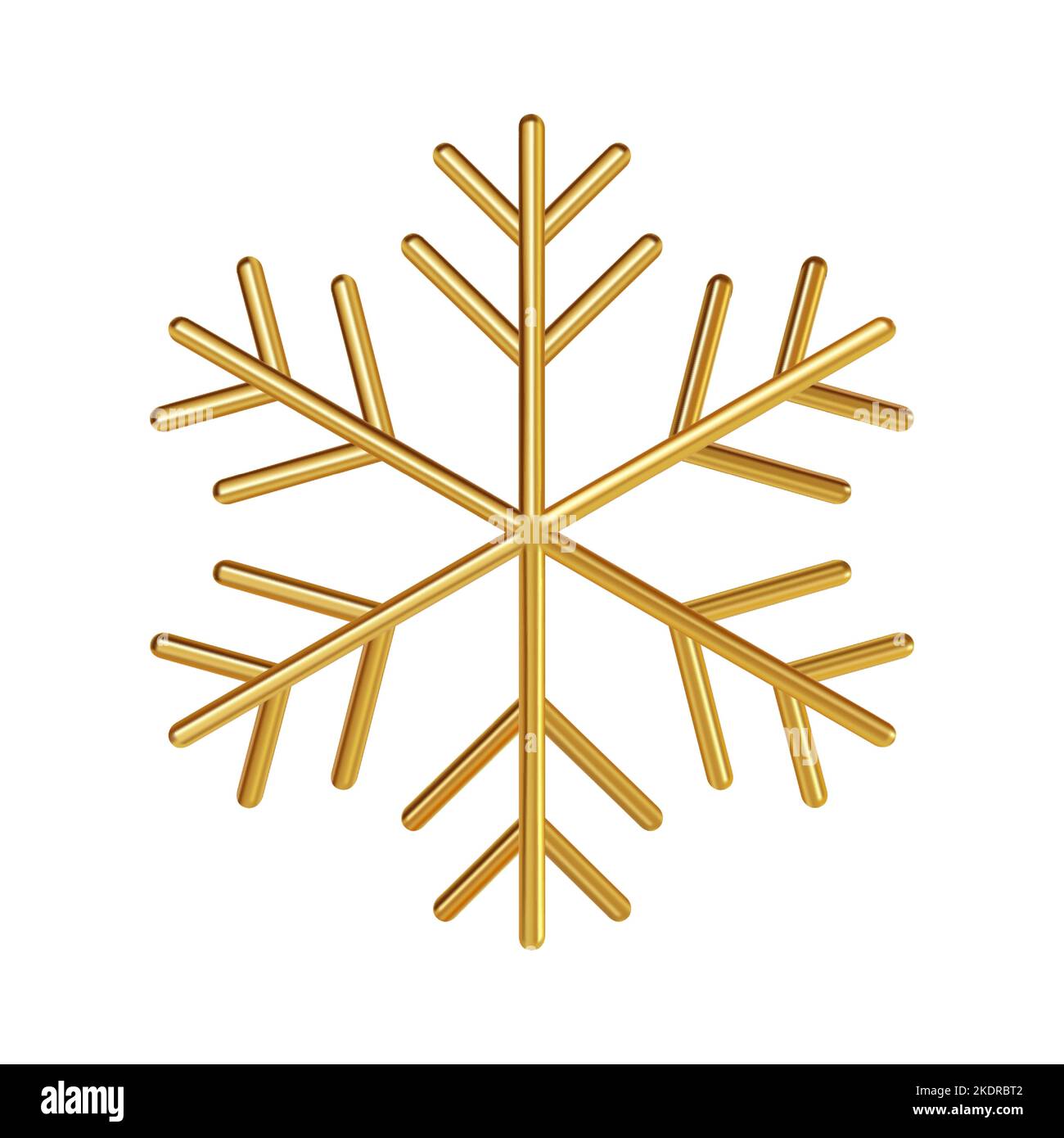 Golden snowflake icon Cut Out Stock Images & Pictures - Alamy