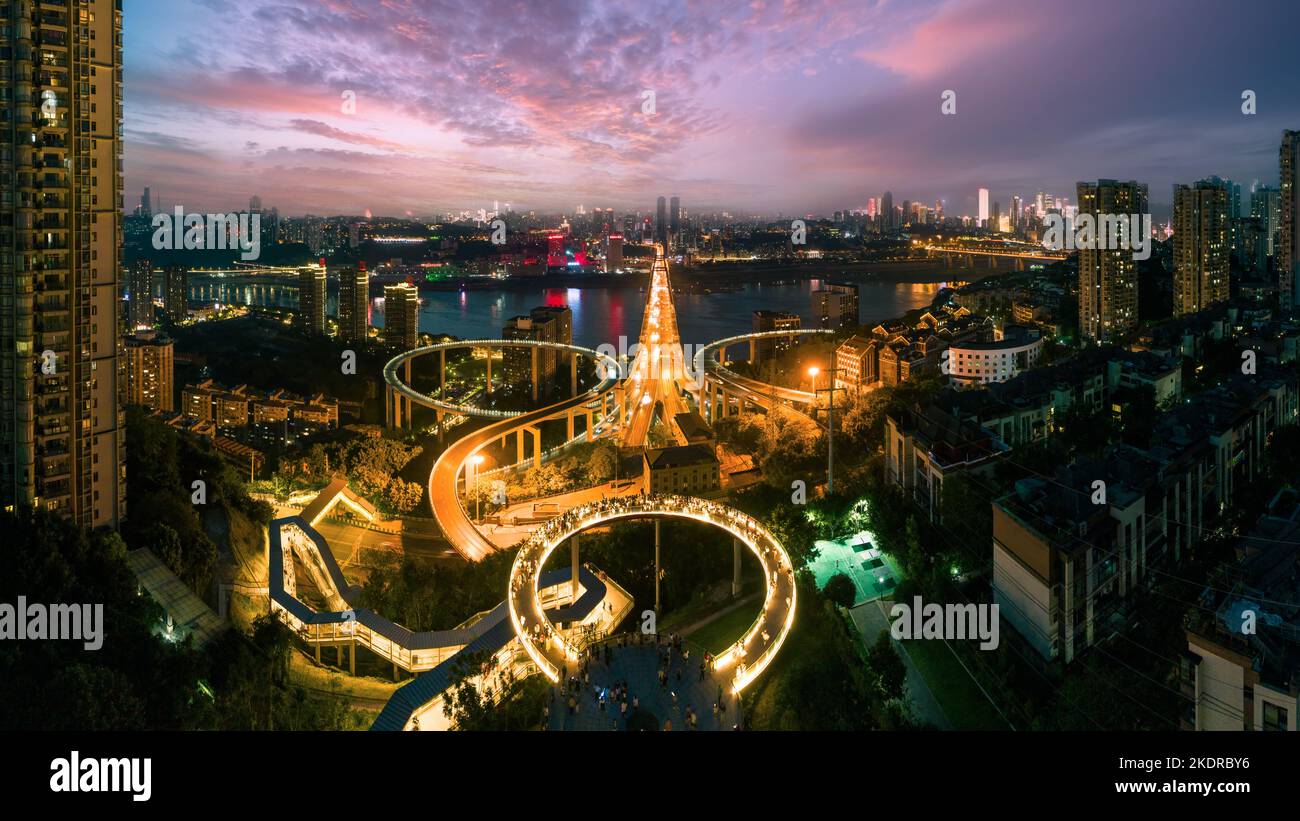 Chongqing urban architecture Sue home dam observation deck Stock Chongqing urban architecture Sue home dam observation deck Stock