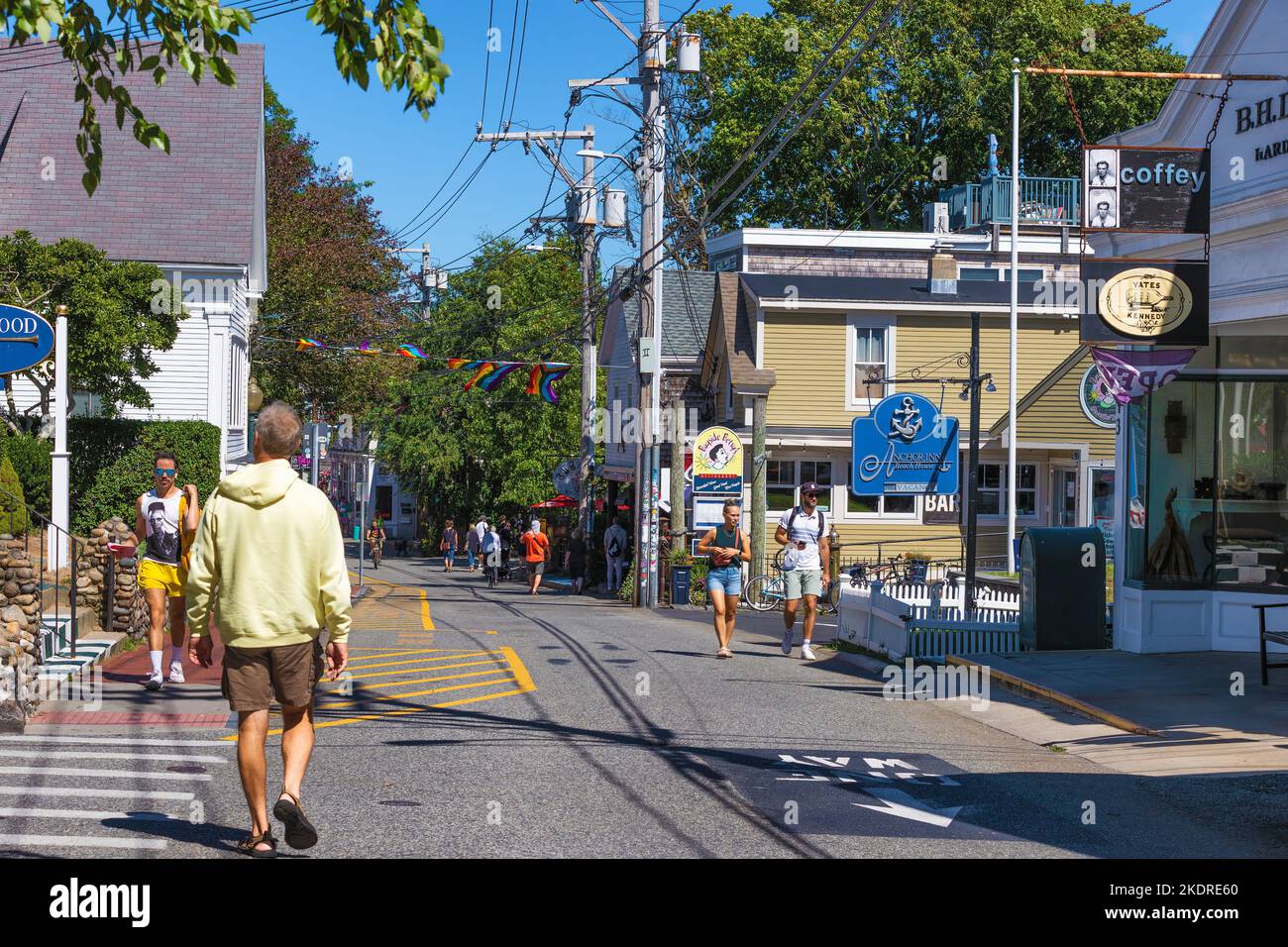 Provincetown, Massachusetts, USA September 14, 2022 Narrow streets