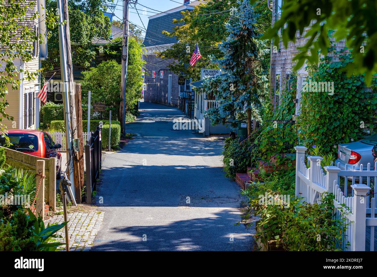 Provincetown, Massachusetts, USA September 14, 2022 Narrow streets